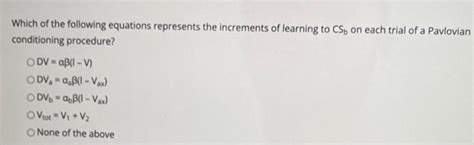 Solved Which Of The Following Equations Represents The Chegg