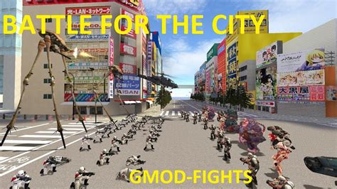 BATTLE FOR THE CITY AI NODED MAP GMOD FIGHTS NPC BATTLES YouTube