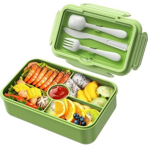 Store Bento Lunch Box Bo Te D Jeuner Enfant Adulte Et Couverts Anti