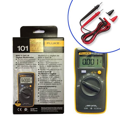 Fluke 101 Basic Digital Multimeter Pocket Portable Meter Equipment Industrial - Wellnestcares