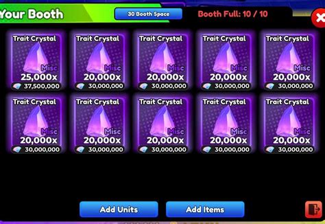 200K TRAIT CRYSTAL BUNDLE DISCOUNT LOWEST TK Anime Defender Roblox