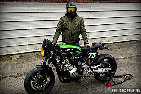 La Honda 600 Hornet Cafe Racer De Jerome Un Pneu Dans La Tombe