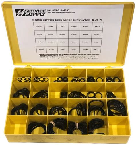 O Ring Kit For John Deere Excavators Service Supply America