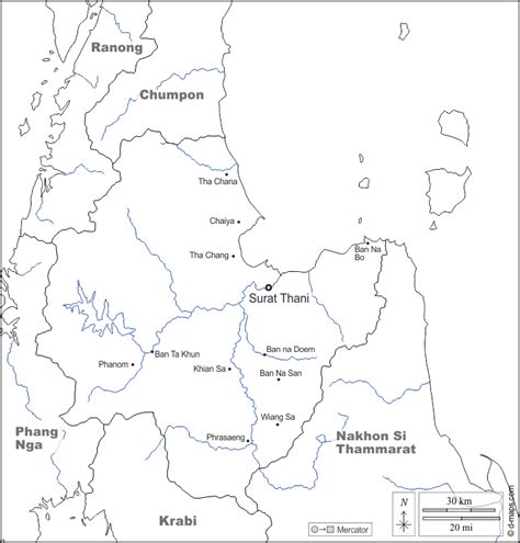 Surat Thani Kostenlose Karten Kostenlose Stumme Karte Kostenlose