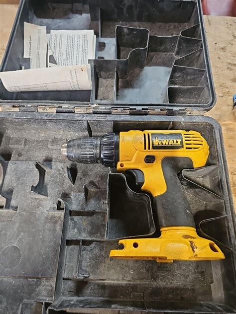 Dewalt Dc759 18v Cordless 1 2” Vsr Drill Driver Tool Only Tested Working W Case Ebay