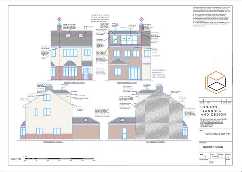 Hip To Gable Loft Conversion Building Regulations Drawings Enfield