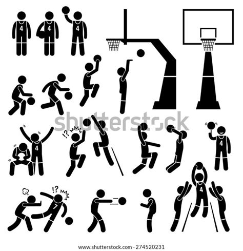 270 Stick Figure Basketball Player Images, Stock Photos, 3D objects ...