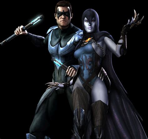 Nightwing And Raven Injustice By Zyule On Deviantart