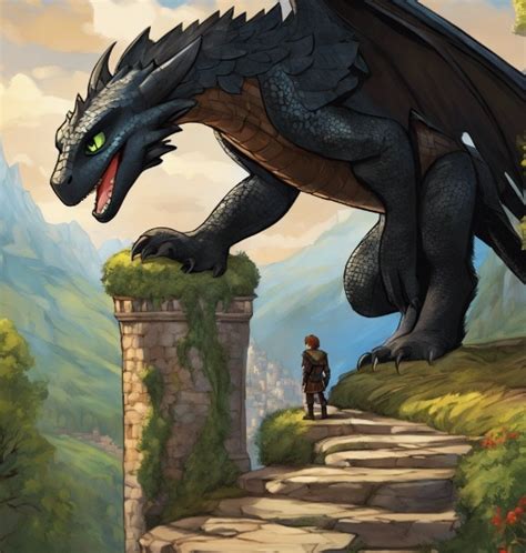 Hiccup and toothless ai art by hgbbhin on DeviantArt