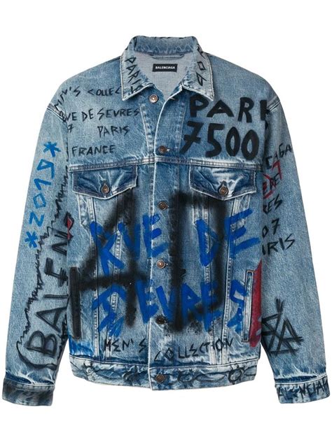 Balenciaga Graffiti Big Fit Jacket 56 Koleksi Gambar