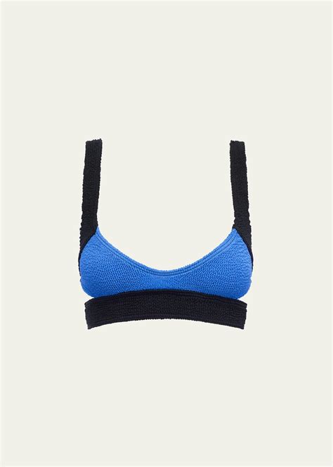 Bondeye Splice Nino Bikini Top In Blue Lyst