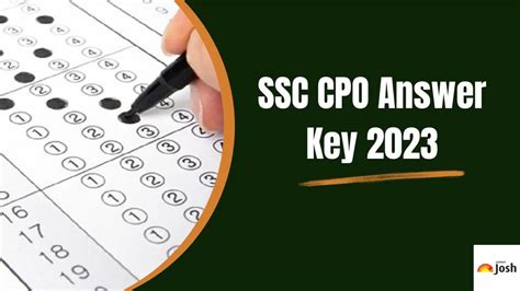 Ssc Cpo Answer Key 2023 Release Date Tier 1 Response Sheet Pdf Link Out