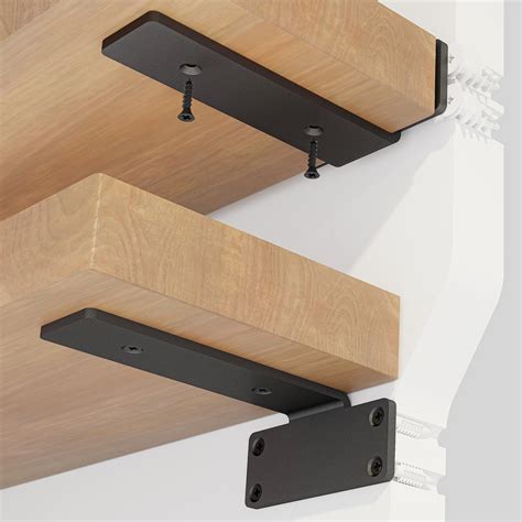 Buy Batoda Inch Floating Shelf Brackets Black Metal L Bracket