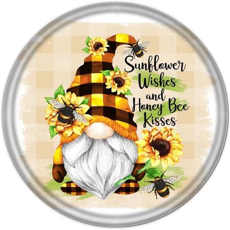 Krouterebs Sunflower Wishes And Honey Bee Kisses Gnome Vintage Style