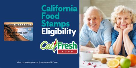 California Food Stamps Eligibility Food Stamps Ebt