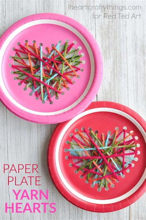 This Paper Plate Heart Sewing Craft Is Simple To Make And Adaptable For