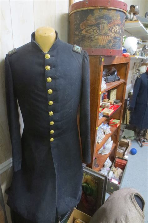 Original Civil War Captain Of Infantry Frock Coat With Original Rank