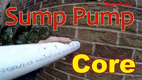 Sump Pump Discharge Pipe Youtube