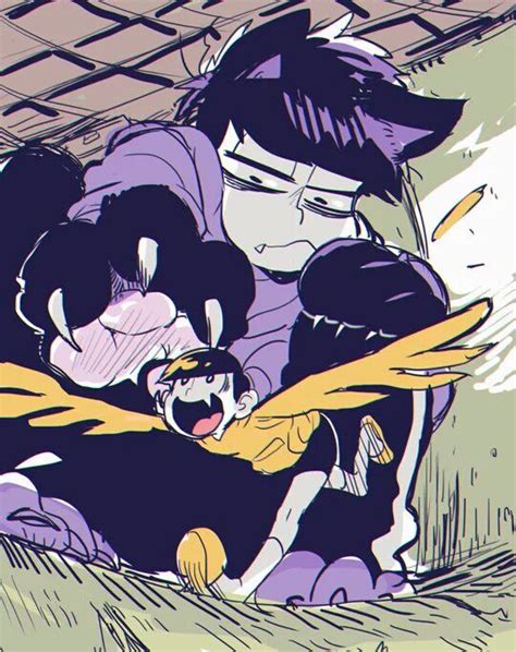 Osomatsu San Cat Ichimatsu And Bird Jyushimatsu Osomatsu San Ichimatsu