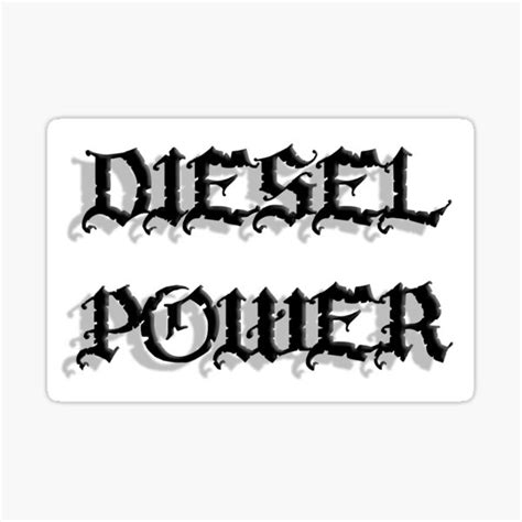 Diesel Power Sticker For Sale By Thatstickerguy Redbubble