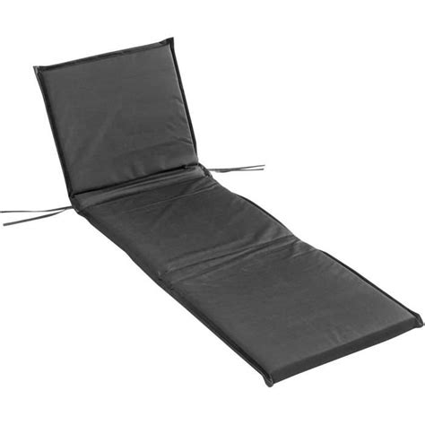 Coussin Bain De Soleil Waterproof 64 X 190 Cm Sieste Anthracite