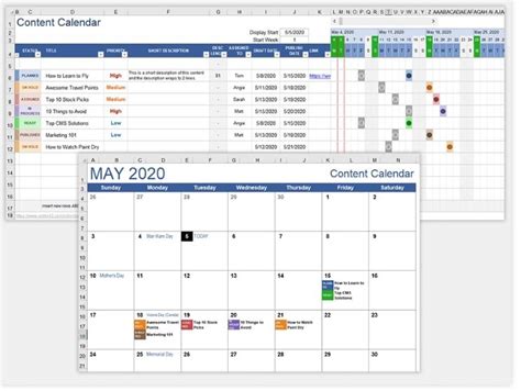 10 Plantillas Gratuitas De Calendarios De Marketing De Contenidos Para 2024