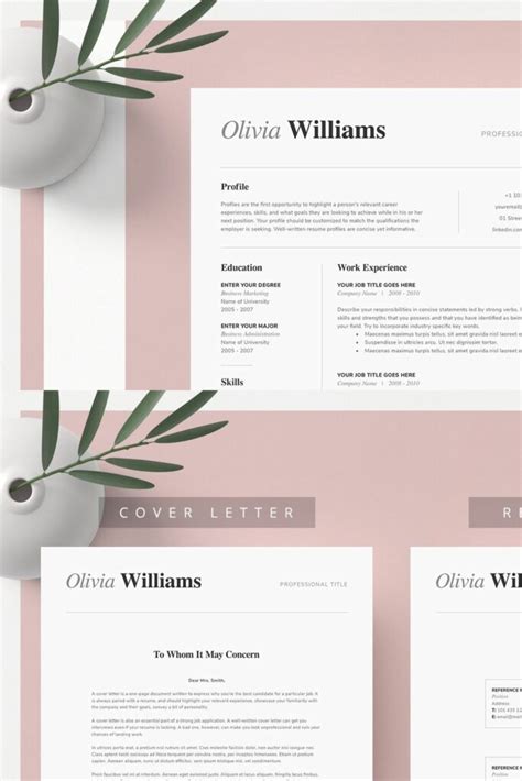 ONE Page Resume Template Kit – MasterBundles