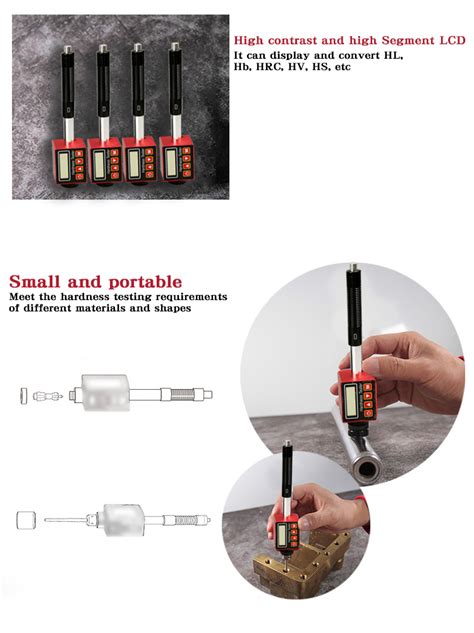 Pen Type Digital Metal Hardness Tester Portable Leeb Hardness Testers