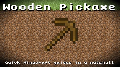 Minecraft Wooden Pickaxe Recipe Item Id Information Up To Date