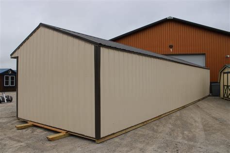 14x50 Horse Loafing Shed With Dividers And Endwall Removed To Marry