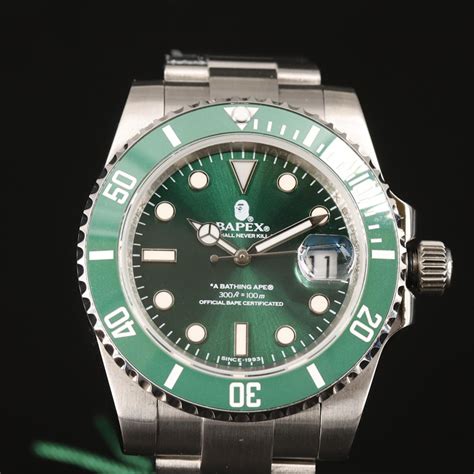 Bapex Type I Dive Watch Stainless Steel Wristwatch Ebth