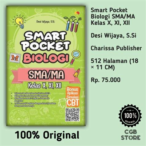 Jual Smart Pocket Biologi Sma Ma Kelas X Xi Xii Buku Pelajaran