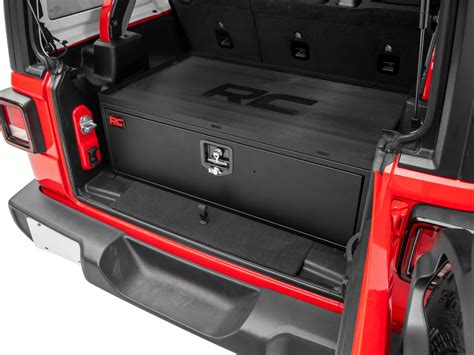 Rough Country Jeep Wrangler Metal Storage Box With Slide Out Lockable Drawer 99030 18 24 Jeep