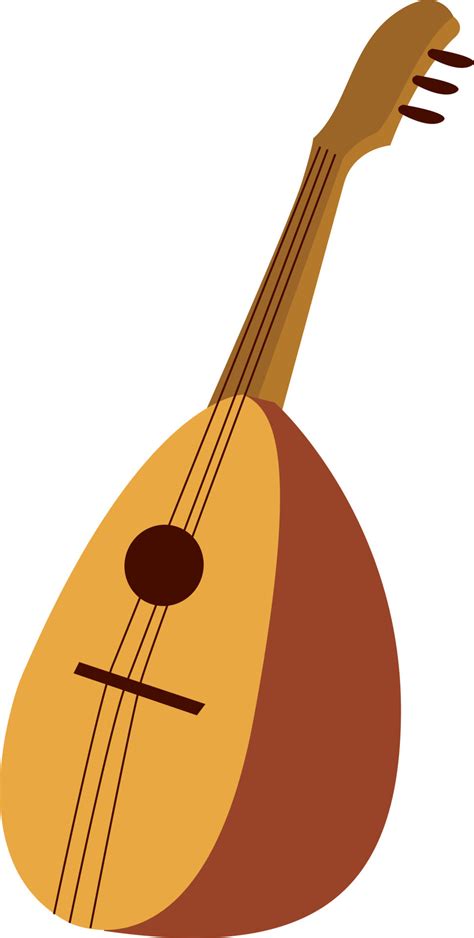 Lute Instrument Illustration Vector On White Background 13785041