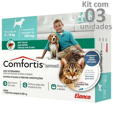 Antipulgas Comfortis Mg C Es De A Kg Kit Caixas Elanco