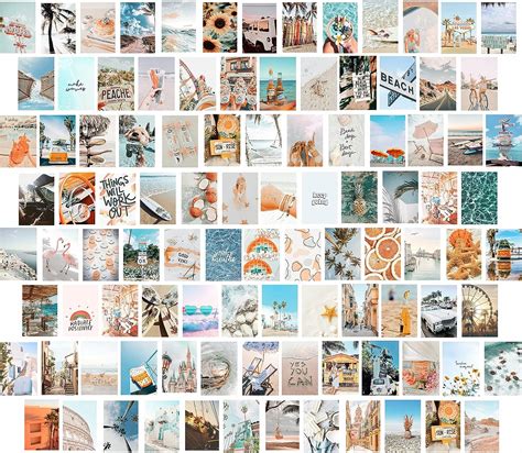 Koskimer 100pcs Beach Wall Collage Kit Aesthetic India Ubuy