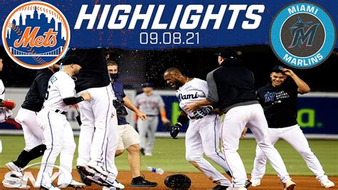 Mets Vs Marlins Highlights Alcantara Ks 14 Mets Marlins Get Walk Off