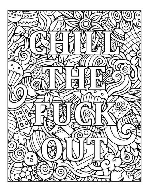 Coloring Book Quotes Adult Coloring Books Swear Words Coloring Book