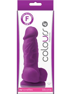 NSNovelties Colours Pleasures Dildo 13 Cm Lila 269 Kr