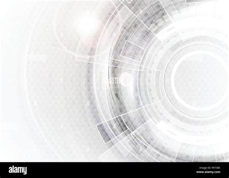 White Technical Abstract Wallpaper