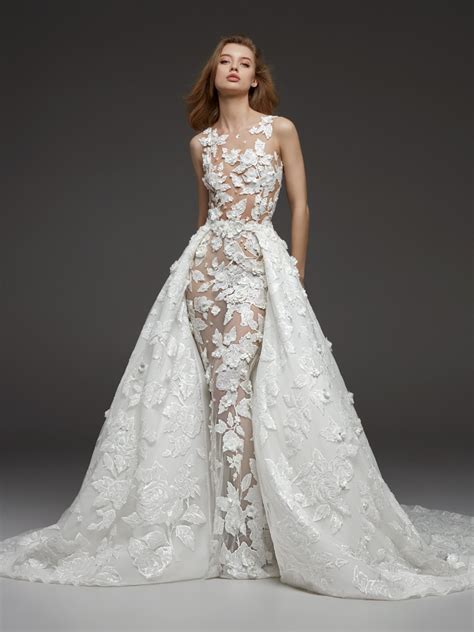 Fit And Flare Wedding Dress With Detachable Skirt Ideas