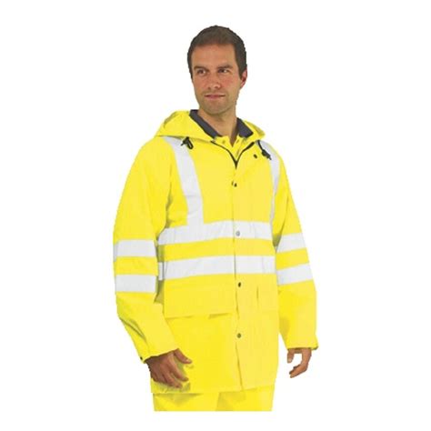 Shop Sioen Large Monoray Hi Vis Yellow Jacket Safety Clothing