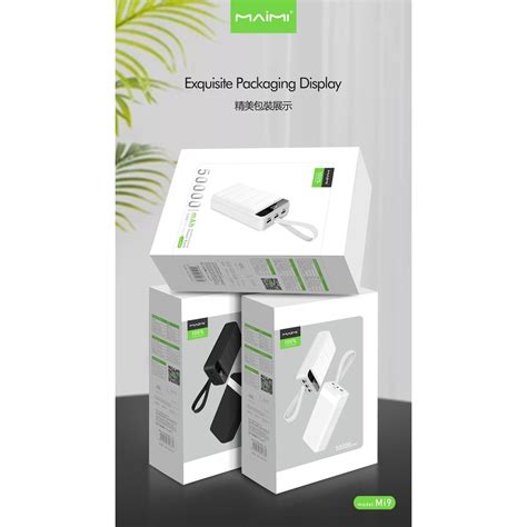 Power Bank Maimi MI9 50000mAh 4USB LED ของแท้100% | Shopee Thailand
