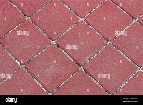 Red Mosaic Stone Outdoor Patio Floor Tiles Stock Photo Alamy