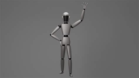 D Model Humanoid Vr Ar Low Poly Cgtrader