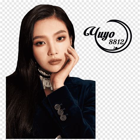 RED VELVET PEEK A BOO Red Velvet Joy Resting Head On Left Hand Png