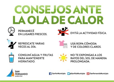 Consejos Ante La Sostenida Ola De Calor San Fernando Nuestro