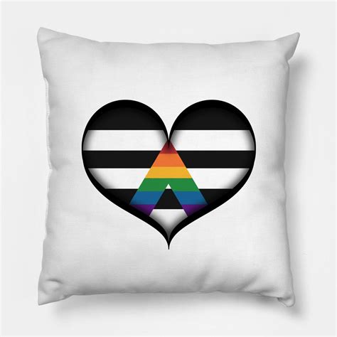 Large Vector Heart In Lgbt Ally Pride Flag Colors By Liveloudgraphics