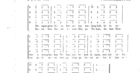 Dengan Gembira Partitur Lagu Rohani