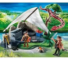 Playmobil Campamento De Los Buscadores Del Tesoro